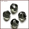 K9 Glass, Imitation Austrian Crystal Beads, Grade AAA, Faceted, Polygon, Gray, 10mm, Hole: 0.9~1mm