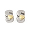 Brass Beads, Cadmium Free & Lead Free, Platinum & Golden, Letter S, 11x7.5x7.5mm, Hole: 5x4mm
