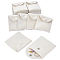 NBEADS 24 Pcs Velvet Jewelry Pouches with Snap Button, Cornsilk Color Velvet Jewelry Storage Bags Luxury Gift Bag for Candy Gift and Jewelry Necklace Bracelet Packing, 2.91x2.8(7.4x7.1cm)