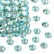 Preciosa® MAXIMA Crystal No Hotfix Flatback Stones, Czech Crystal, Dura Foiling, Round(438 11 615 Chaton Rose), 50005 200 Caribbean Sea AB, SS16(3.8~4mm)