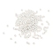 Brass Crimp Beads, Rondelle, 925 Sterling Silver Plated, 2x2x1mm, Hole: 1.2mm