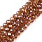Electroplate Glass Beads Strands, AB Color Plated, Faceted, Rondelle, Peru, 6x5mm, Hole: 1mm, about 80~85pcs/strand, 38~40cm