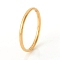 201 Stainless Steel Plain Band Rings, Golden, US Size 7 1/4(17.5mm), 1.5mm