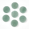 Natural Green Aventurine Cabochons, Flat Round, 15x3mm