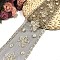 Polyester Embroidery Ribbon, for Crafts Wedding Gift Wrapping, Butterfly, 3 inch(75mm), 15 yards