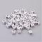White Cube Letter Acrylic Beads, Horizontal Hole, Letter O, Size: about 6mm wide, 6mm long, 6mm high, hole: about 3.2mm, about 300pcs/50g