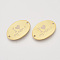 Mother's Day Theme, 201 Stainless Steel Links connectors, Oval with Word I love My Mom, Golden, 20x30x1mm, Hole: 1.8mm