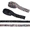 4 Yards 4 Styles Glitter Resin Hotfix Rhinestone(Hot Melt Adhesive On The Back), Rhinestone Trimming, Crystal Glass Sewing Trim  Rhinestone Tape, Costume Accessories, Mixed Color, 1yard/style
