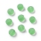 Imitation Austrian Crystal Beads, K9 Glass, Round, Faceted, Light Green, 8x5mm, Hole: 1mm
