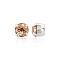Preciosa® MAXIMA Crystal in Sew-On Cup, Czech Crystal, 719 35 021 Chaton(Round), Silver, 10330 Lt.Col.Topaz, SS16(3.8~4mm)