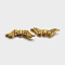 Tibetan Style Alloy Beads, Cadmium Free &, Lead Free, Wing, Antique Golden Color, Size: about 7mm long, 23mm wide, 3mm thick, hole: 1.5mm, 1380pcs/1000g