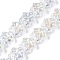 Transparent Electroplate Glass Beads Strands, AB Color Plated, Star, Clear AB, 13x14x6.5mm, Hole: 1mm, about 31pcs/strand, 14.96 inch(38cm)