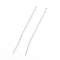 Tarnish Resistant 304 Stainless Steel Flat Head Pins, Stainless Steel Color, 50x0.7mm, 21 Gauge, Head: 2mm