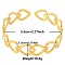 Elegant and Stylish Design Hollow Heart 304 Stainless Steel Cuff Bangles for Women
