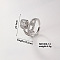 Brass Micro Pave Cubic Zirconia Square Cuff Ring for Women, Minimalist Versatile Luxury Cool Open Ring