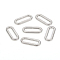 Non-Tarnish 304 Stainless Steel Linking Rings, Oval, Stainless Steel Color, 16x6.5x1mm, Inner Diameter: 12.8x3.2mm