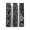 Natural Labradorite Pendants, Rectangle Charms, 38~41x7.5~8x7.5~8mm, Hole: 1.5mm