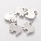 Tarnish Resistant 304 Stainless Steel Pendants, Elephant, Stainless Steel Color, 11x14x1mm, Hole: 3mm