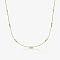 925 Sterling Silver Cable Chain Necklaces, Golden, 15.75 inch(40cm)