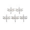 Non-Tarnish 201 Stainless Steel Pendants, Dragonfly, Stainless Steel Color, 29.5x30x2mm, Hole: 2mm