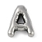 Anti-Tarnish 304 Stainless Steel Pendants, Letter A, 18x14.5x5mm, Hole: 2.5mm