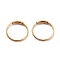 Ion Plating(IP) 304 Stainless Steel Hoop Earrings, Round, Golden, 9.5x0.5mm, Pin: 0.5mm