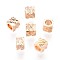 Brass Spacer Beads, Cadmium Free & Nickel Free & Lead Free, Faceted, Cube, Real 18K Gold Plated, 2.5x2.5x2~2.5mm, Hole: 1.5mm