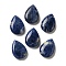 Dyed & Heated Natural Blue Aventurine Pendants, Teadrop Charms, 25x15~18x7~8mm, Hole: 1.2mm