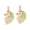 Brass Micro Pave Cubic Zirconia Pendants, Cadmium Free & Lead Free, Real 16K Gold Plated, Horse Charms, Colorful, 29x19x4mm, Hole: 7mm