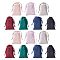 28Pcs 7 Colors Velvet Jewelry Drawstring Bags, with Satin Ribbon, Rectangle, Mixed Color, 15x10x0.3cm, 4pcs/color