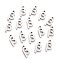 Non-Tarnish 304 Stainless Steel Pendants, Matte Style, Greek Alphabet, Stainless Steel Color, Letter.B, Letter.B: 12x6x1.5mm, Hole: 1.5mm
