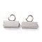 Non-Tarnish 201 Stainless Steel Tube Bails, Loop Bails, Cuboid, Stainless Steel Color, 6.5x8x3mm, Hole: 2.5mm, Inner Diameter:1.8mm