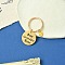 Alloy & 201 Stainless Steel Keychain, with Alloy Rings, Heart, 6.2cm, Pendant: 13~30mm