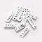 Non-Tarnish 304 Stainless Steel Pendants, Rectangle with Word Love, Stainless Steel Color, 17x6x1mm, Hole: 1.5mm