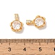 Латунные микропаве прозрачные кубические циркониевые подвески KK-M294-20G-3