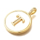 Подвески из латуни с микропаве KK-M309-42G-T-3
