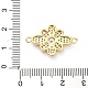 Подвески-цветочки из латуни с прозрачным кубическим цирконием KK-L229-063G-3