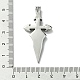 Подвески из нержавеющей стали 304 STAS-C099-07AS-3
