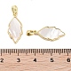 Подвески из латуни из натуральных ракушек KK-C051-16G-3