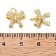 Латунные микро проложить кубического циркония подвески KK-C092-01G-3