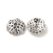Латунные микро проложить кубического циркония Шапочки KK-E068-VF856-1