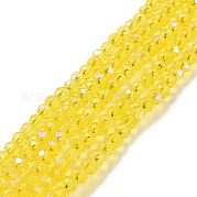 Стеклянные бусины с гальваническим покрытием  EGLA-A034-T3mm-L02