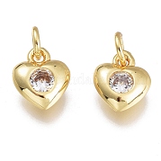Латунные микро проложить кубического циркония подвески KK-M206-31G-04