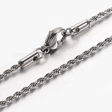 Не тускнеющие веревочные цепочки-ожерелья STAS-L142-09-1