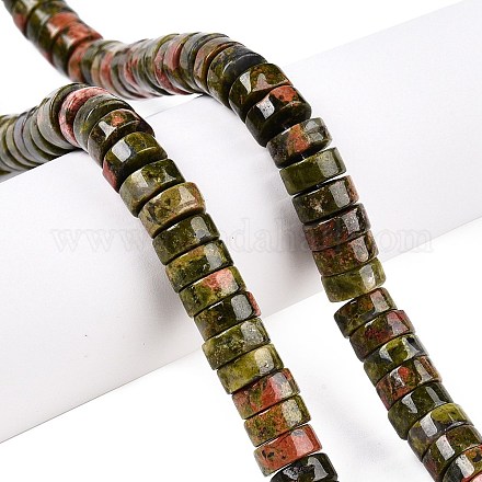 Природные Unakite бисер нитей G-T138-51-1