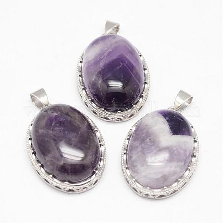 Подвески из натурального аметиста  G-D851-42-1