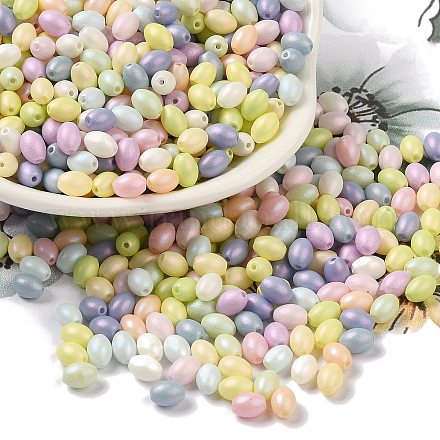 Выпечка расписных стеклянных бусин SEED-C004-04E-1