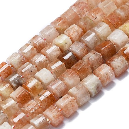 Натуральный Sunstone бисер пряди G-K245-C08-04-1