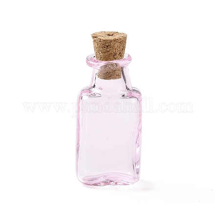 Прямоугольные миниатюрные стеклянные бутылки GLAA-H019-06G-1