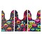 100Pcs Rabbit Shaped Halloween Candy Plastic Bags, Pumpkin Printed Candy Gift Bags, Mixed Color, 21.5~22.5x13.6x0.01cm